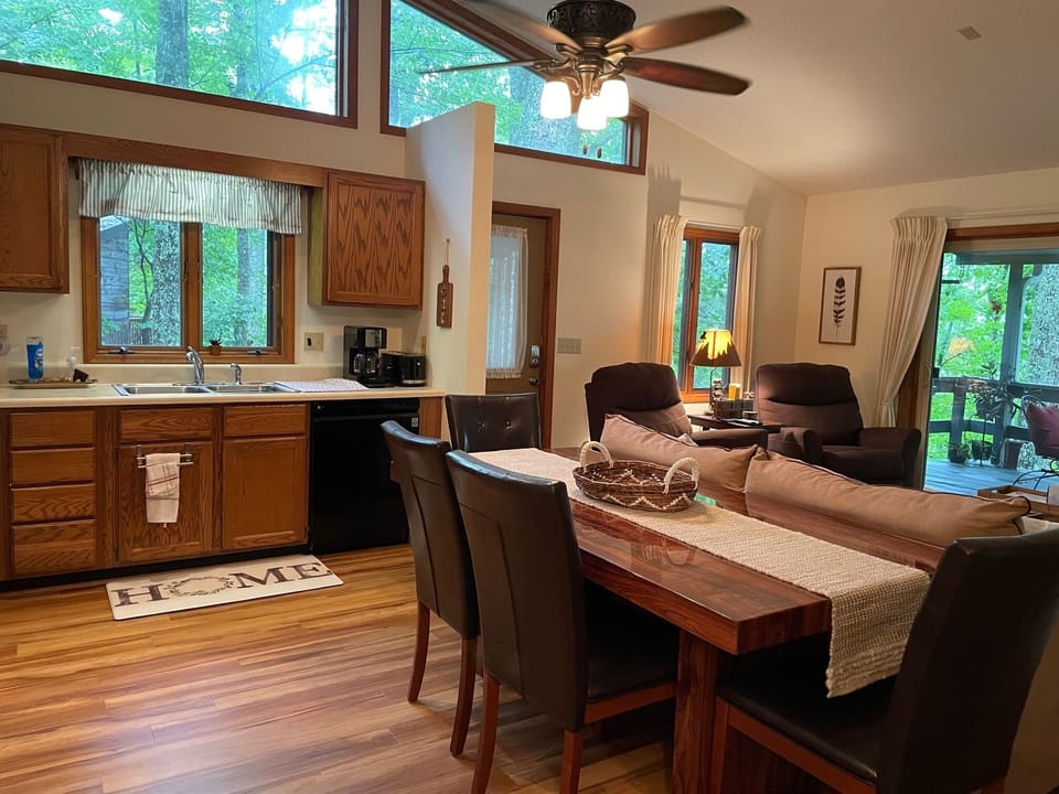 Open style Kitchen, dining, Living