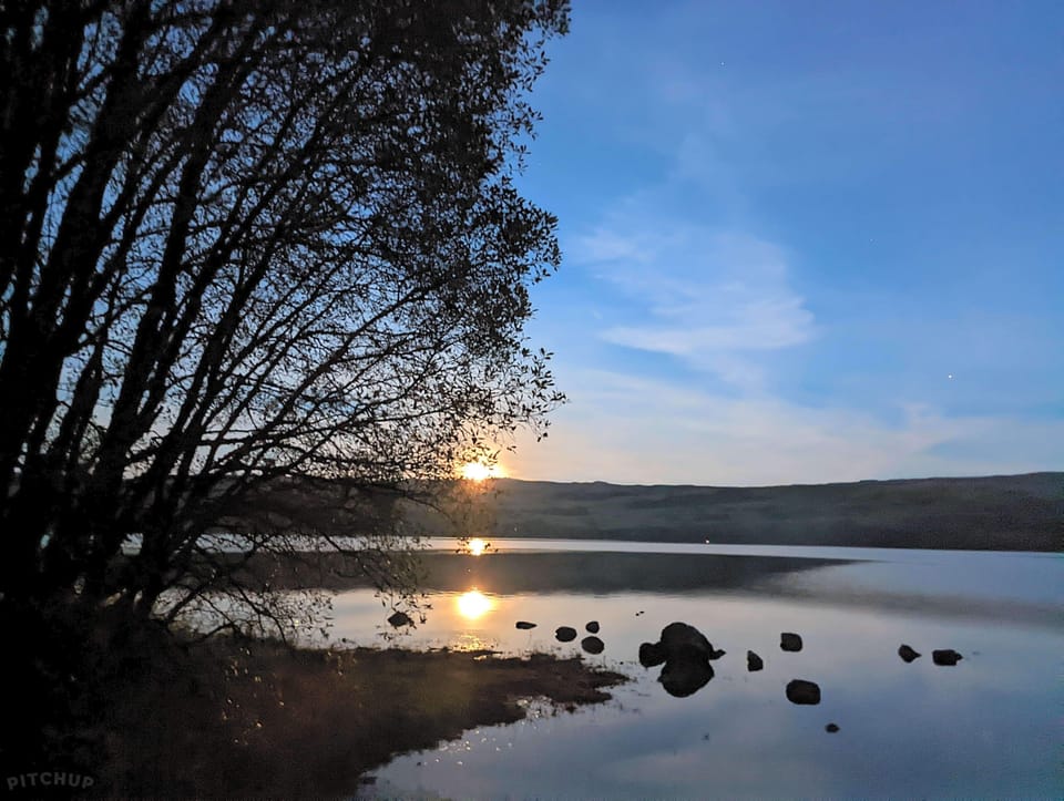 
Loch shore, 2 min walk