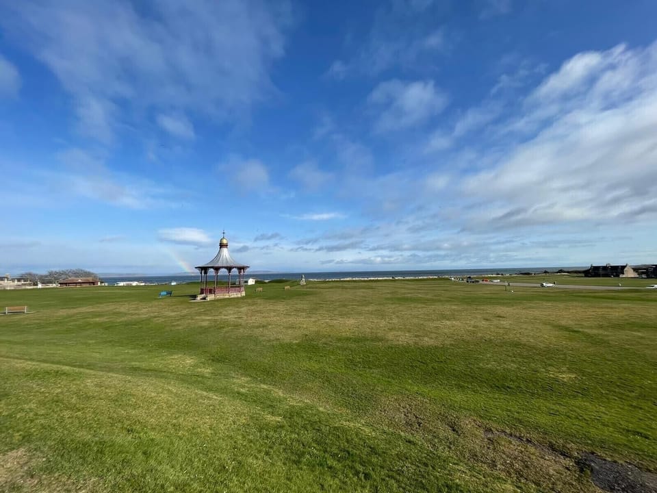 Bandstand on the Links towards the Moray Firth