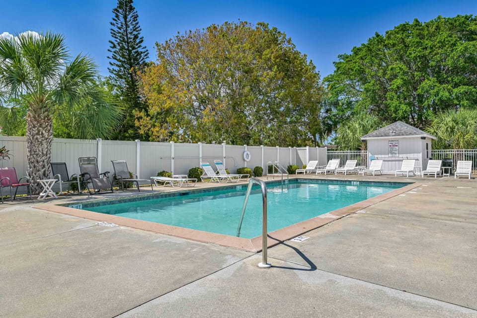 One of two pools and deck areas