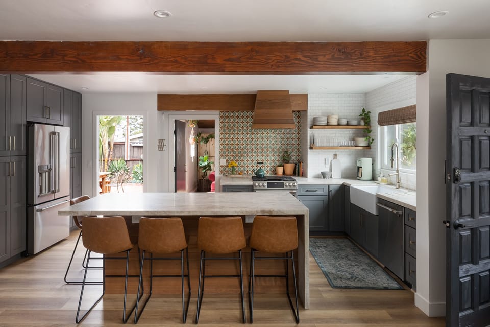 Fully stocked kitchen  