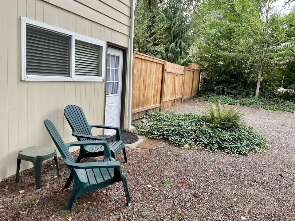 Guest entrance. This listing is for the bottom level of a 2 story home. 