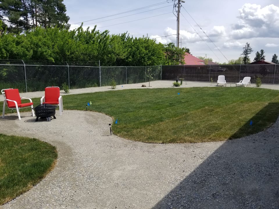Large spacious backyard 