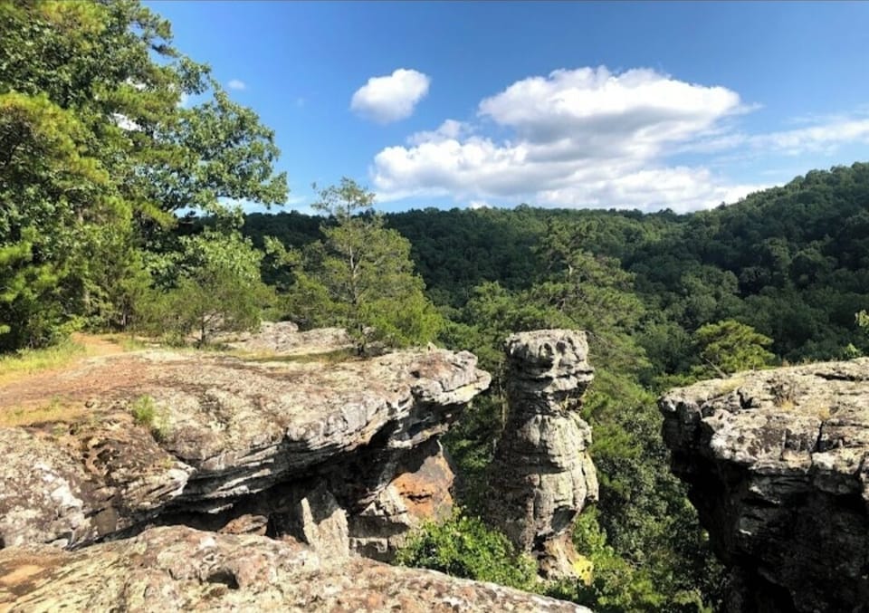 Kings bluff and Pedestal rocks- 10 miles from cabin.