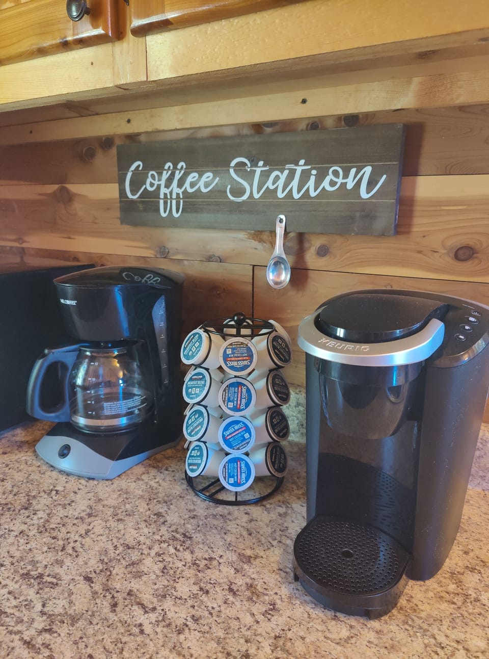 K-cups provided for your enjoyment
