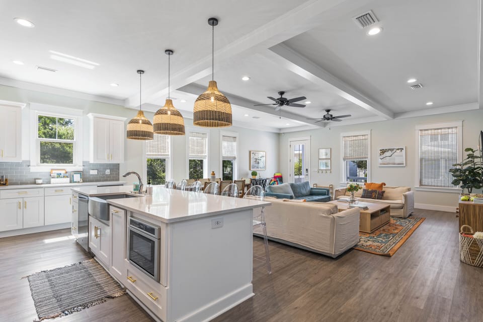 Tons of space to be together! Don't get stuck in a tiny badly decorated rental!