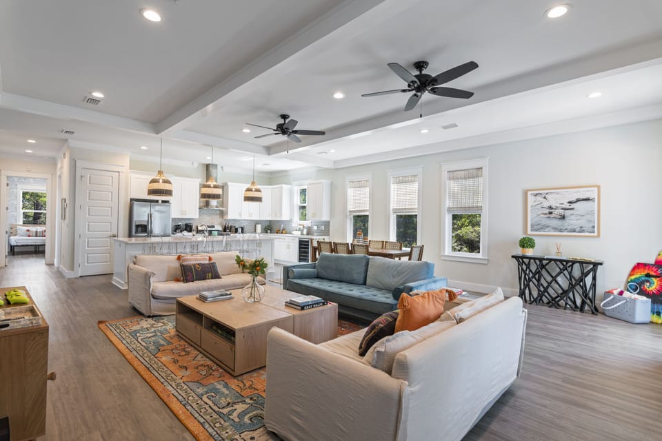 Orange you glad you found the one? Open concept Living, Dining & Kitchen