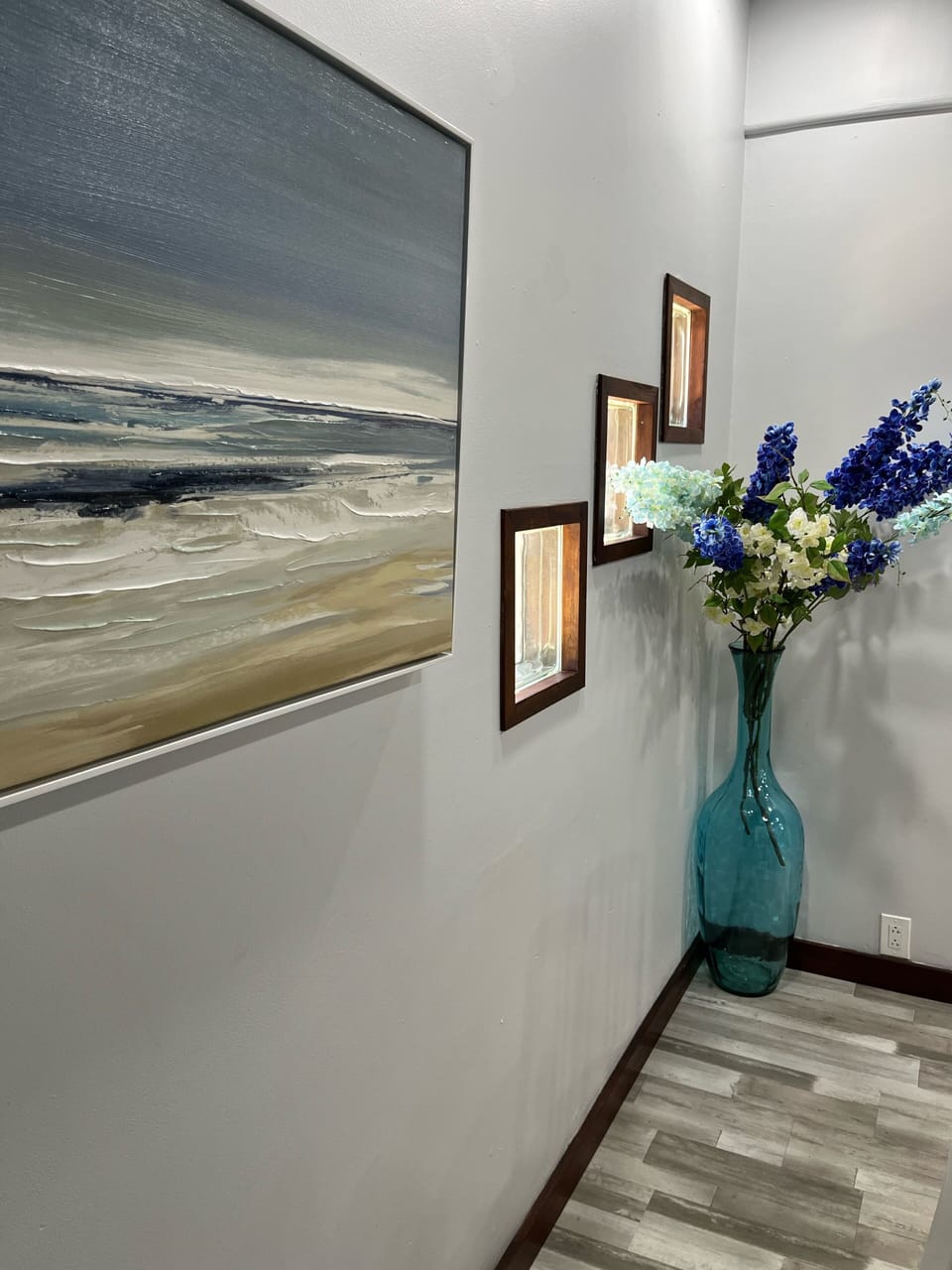 Ocean and blue glass 