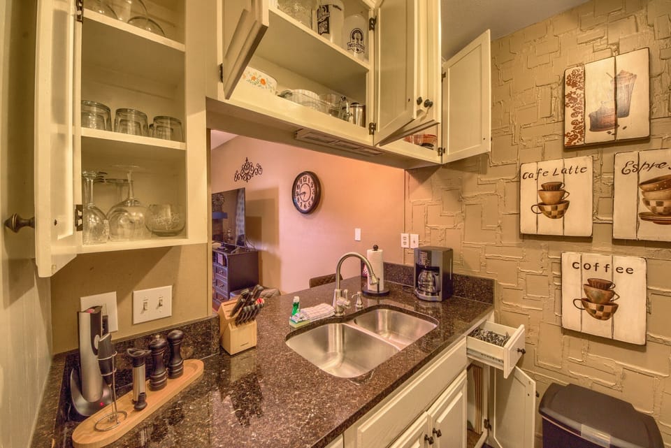 Fully stocked kitchen