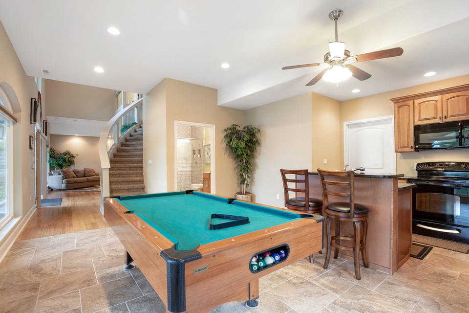 Rainy Day - Settle into the Bar & Pool Room