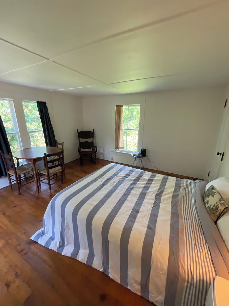the master bedroom, 3 casement windows, lovely views