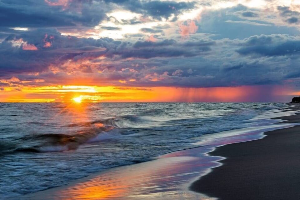 Lake Michigan Sunset at Stearns Beach