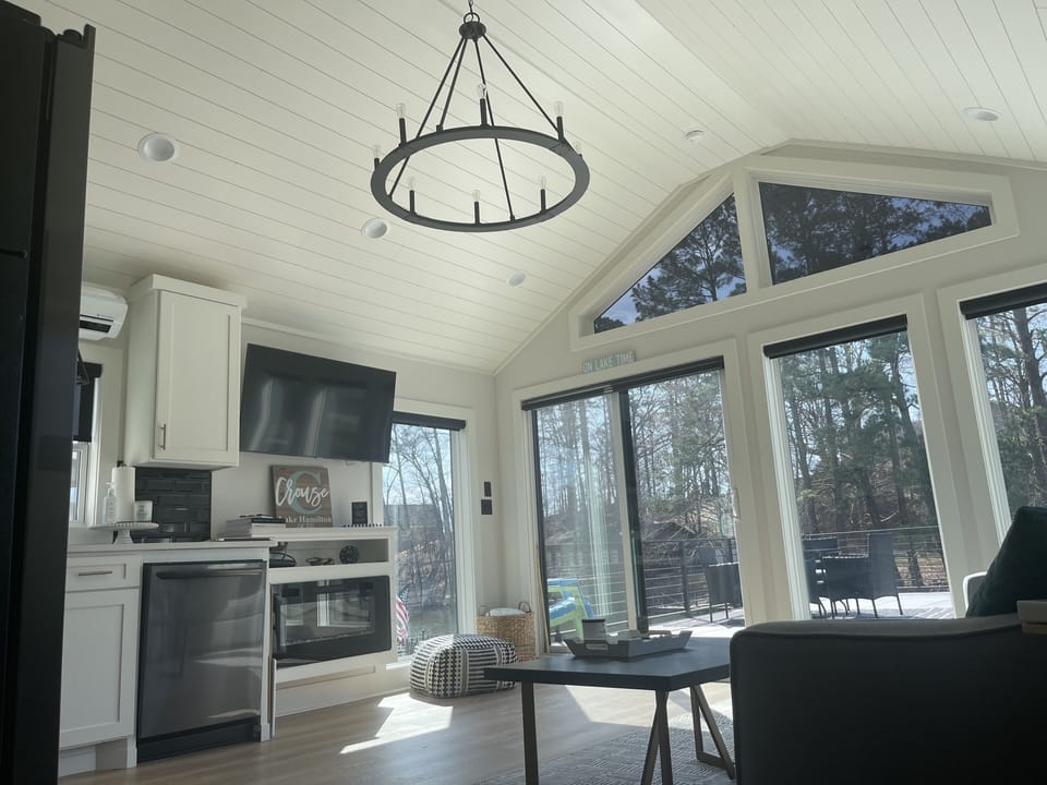 Open Living Room & Kitchen