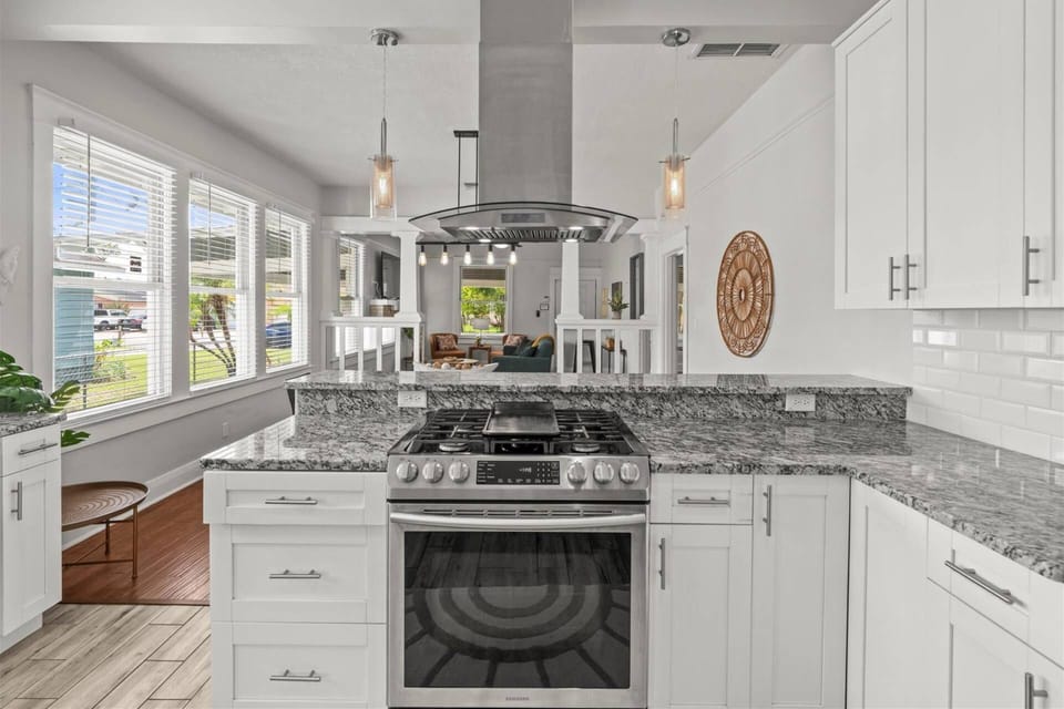 The abundance of windows throughout the home allow you to enjoy your Sunny Days while visiting the Tampa Bay area