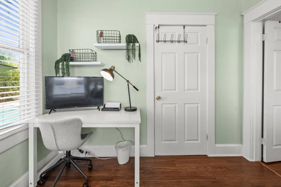 Raining outside? Catch up on some school work or your favorite show on this 38" TV in bedroom 3