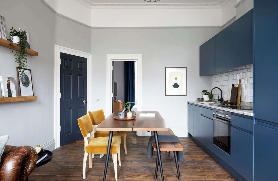 Dining area and kitchen