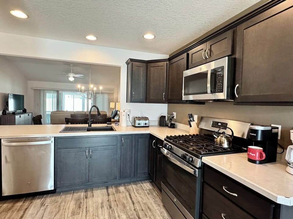 Open Kitchen Overlooking Formal Dining