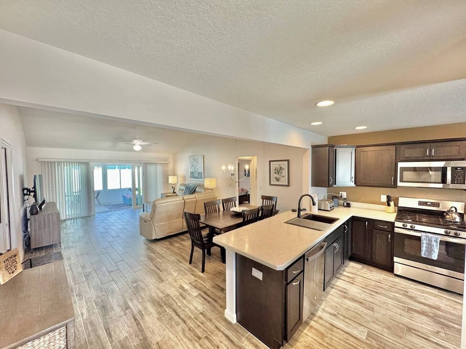 Open Concept: Kitchen, Dining and Living Room