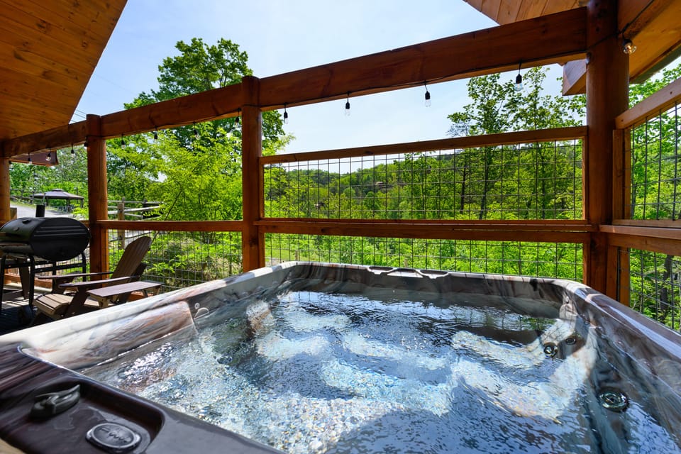Amazing views from the hot tub!