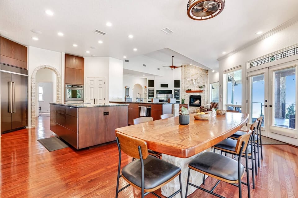 Dining Wood Table with Seating for 10