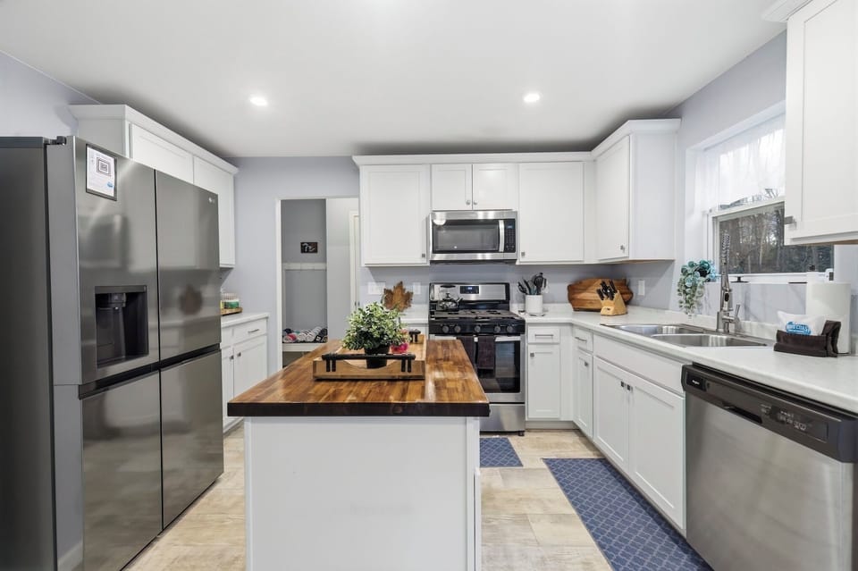Kitchen thoughtfully styled for cooking, connecting, and unwinding