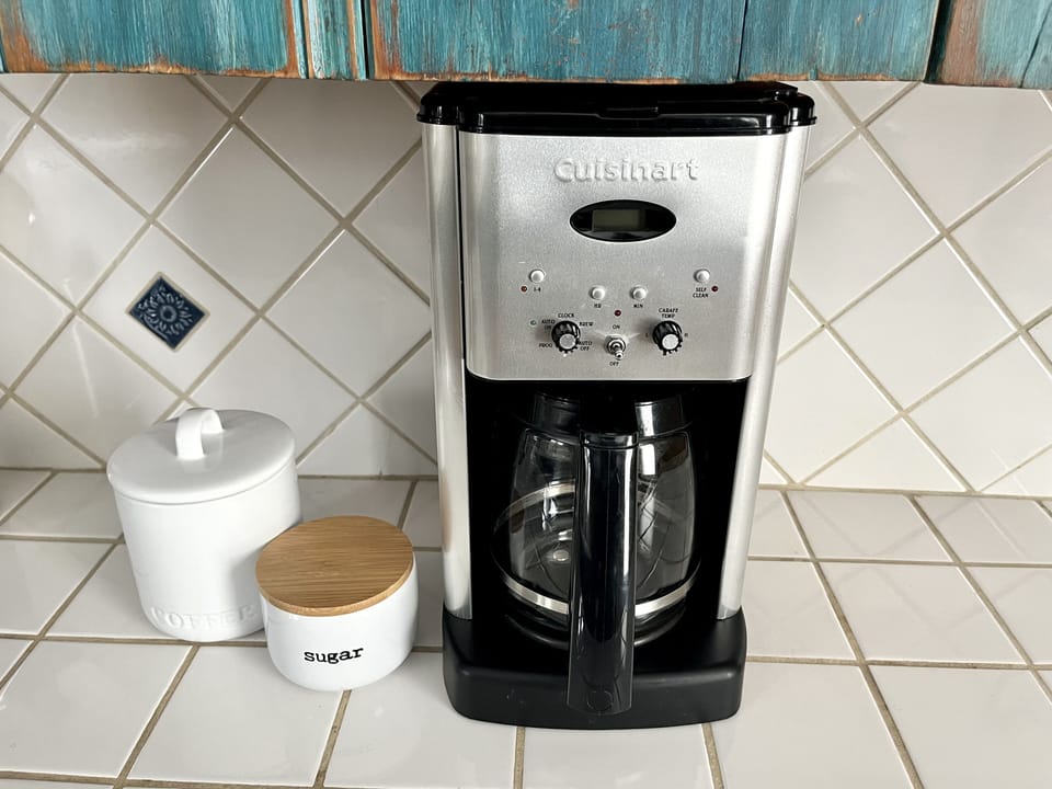 Coffee and tea are provided