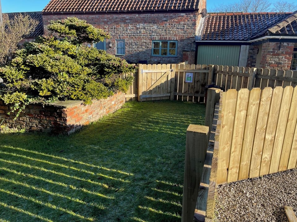 Shared dog garden (there are two on site)