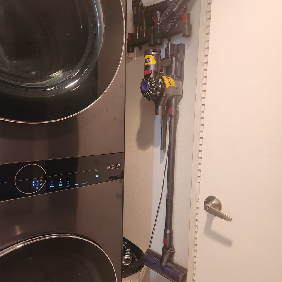 Washer, dryer, vacuum
