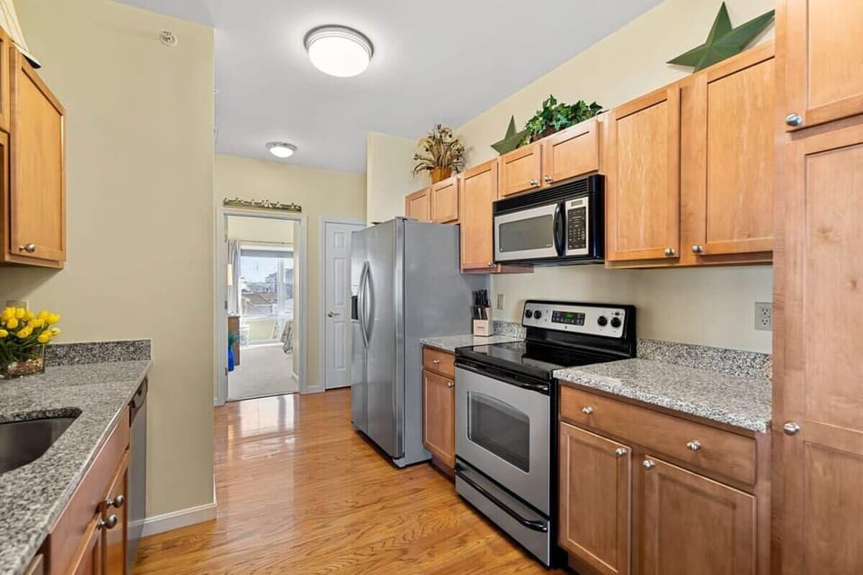 Fully equipped kitchen perfect for cooking and enjoying home-cooked meals.