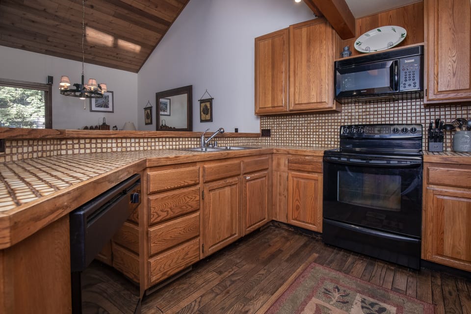 Fully stocked kitchen