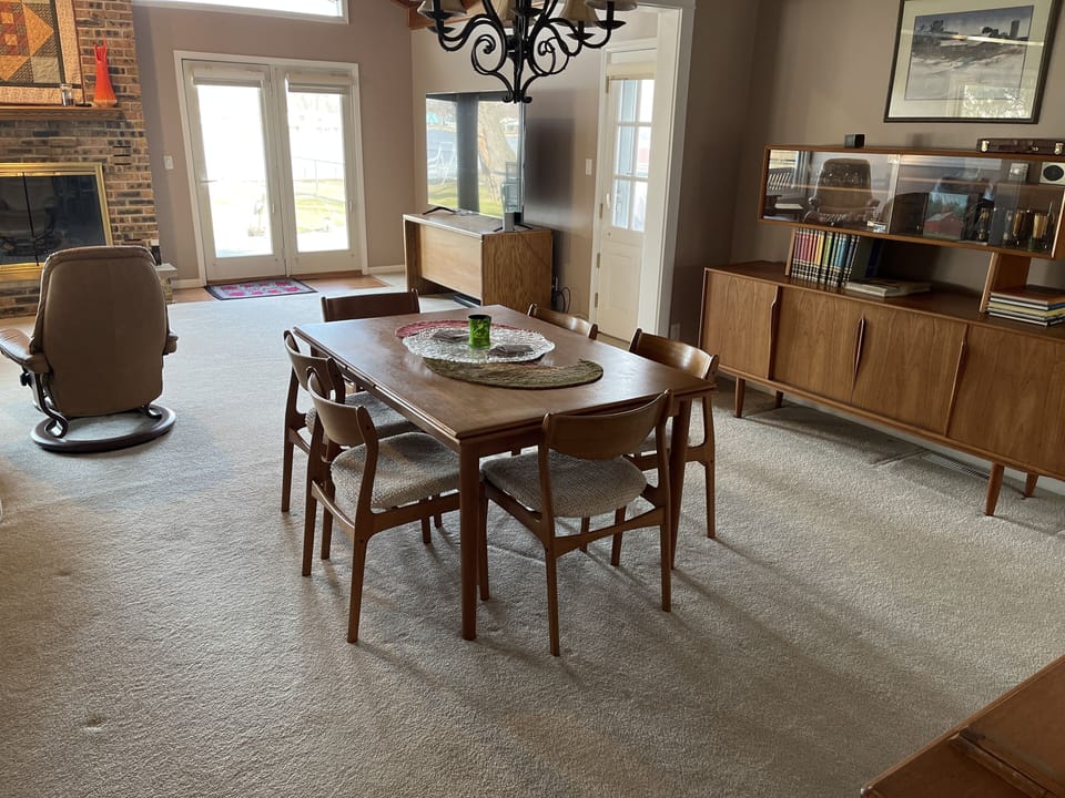 Mid century modern teak furniture
