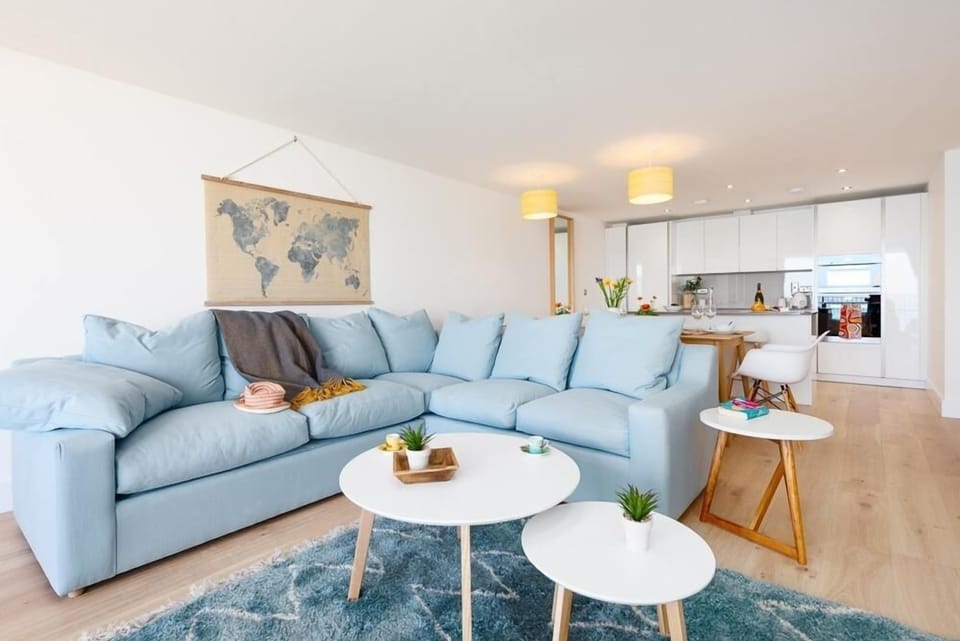 Open plan space at 3 The Bay, Cawsand, Cornwall