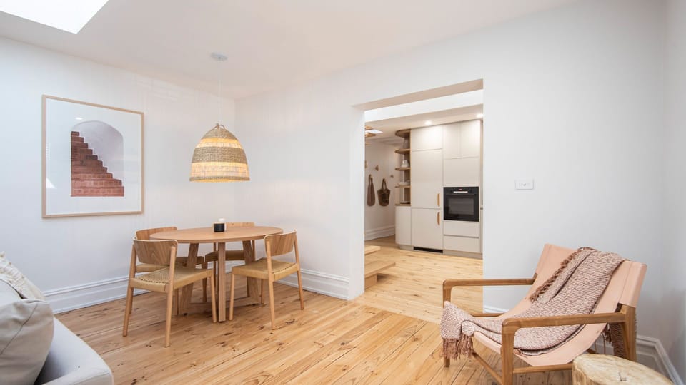 Dining for up to six guests, we have two extra chairs in bedrooms if you require them 