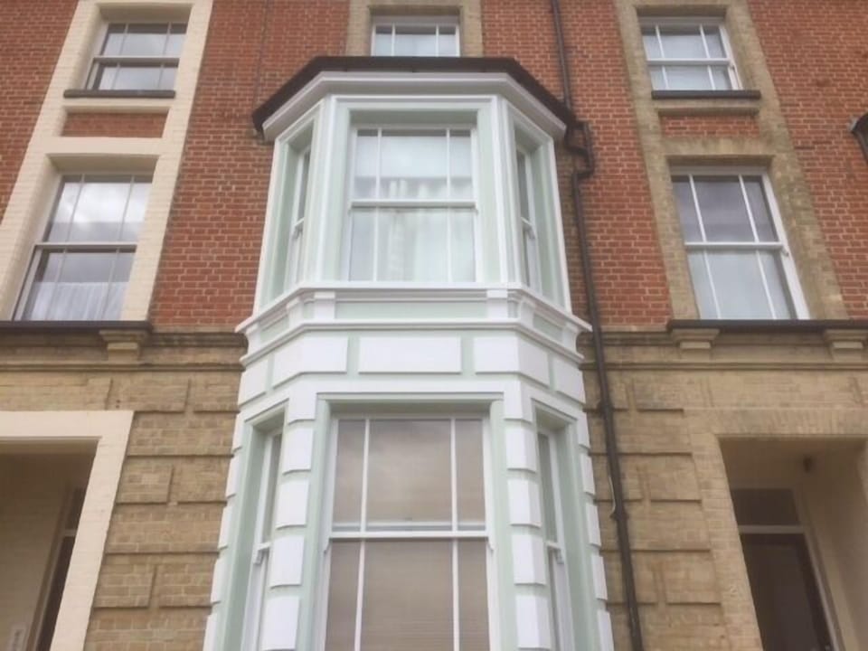 Front of the house where the 4 apartments are located.