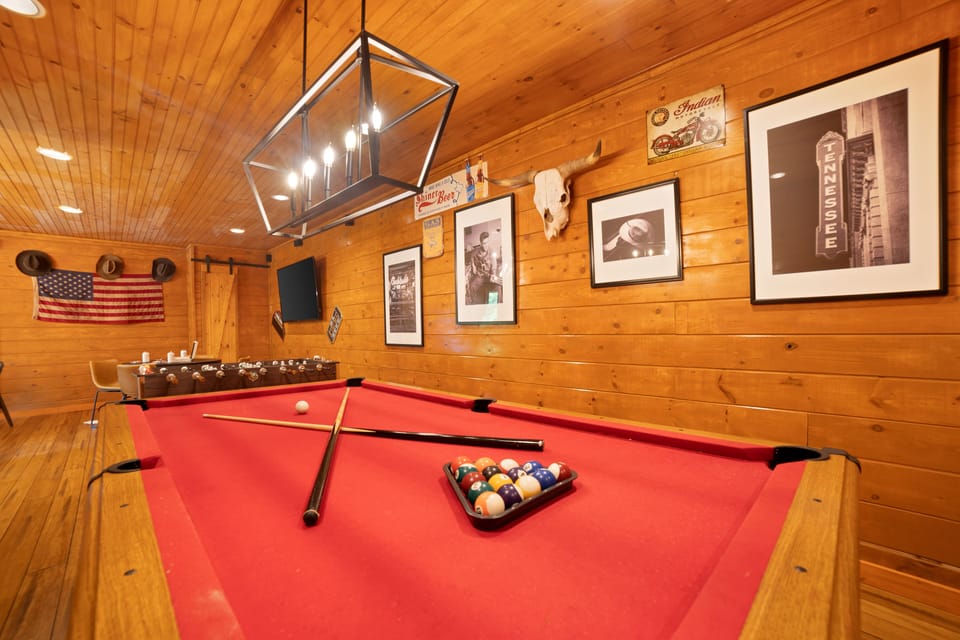 Pool table.