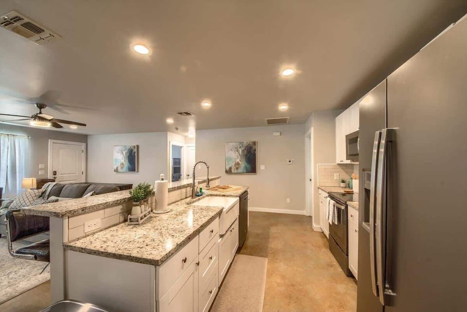 Fully stocked kitchen