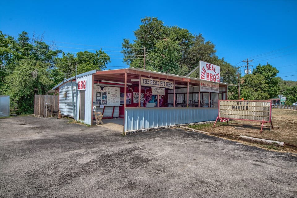The Real Pit BBQ less than a 1/3 of a mile away!! Best BBQ around. Yum!