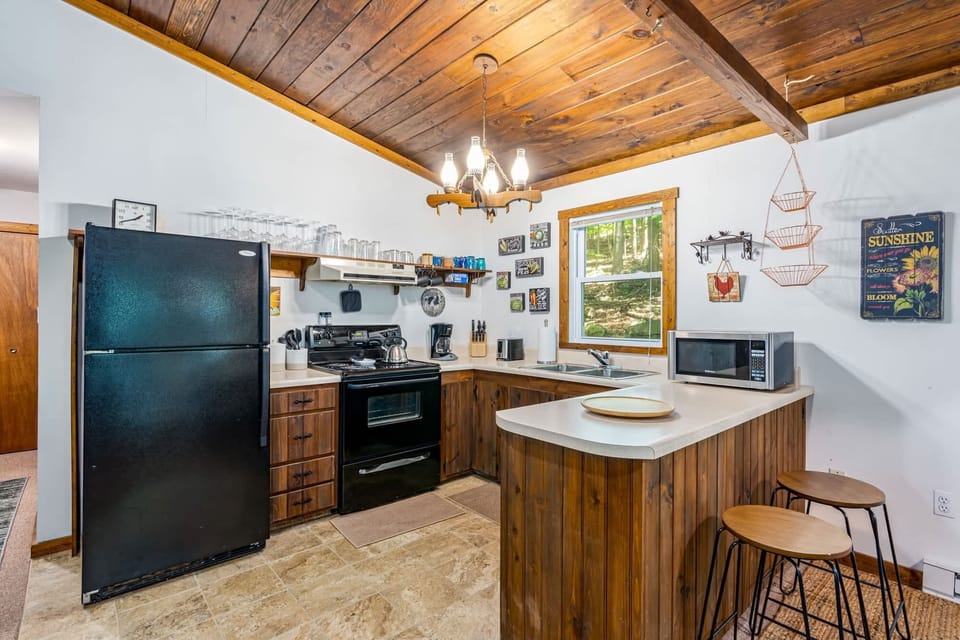 Fully-stocked kitchen