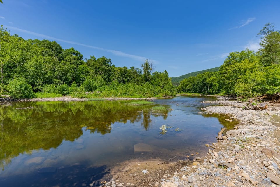 Enjoy the warm weather at the river