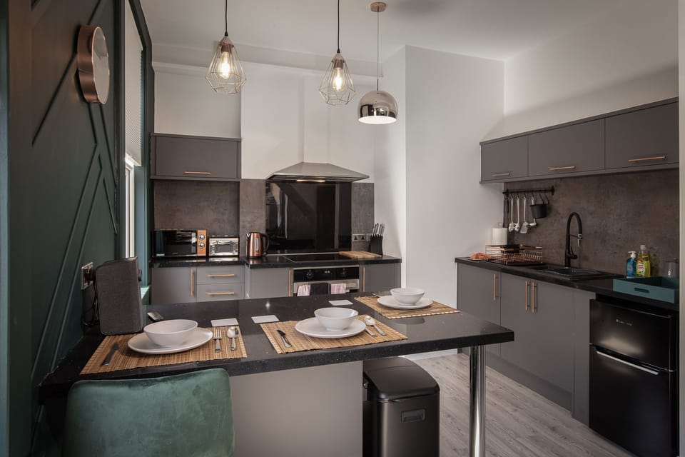 Open plan kitchen