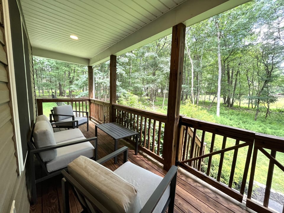 The nature view from the side porch. 
