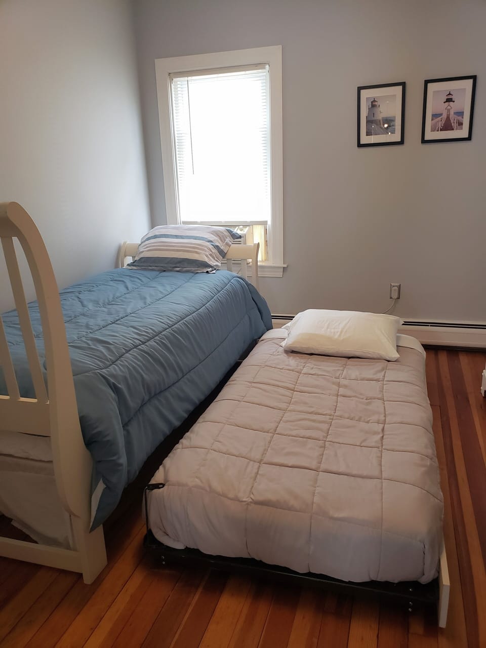 edroom 3, One Twin Bed and one trundle bed tucked underneath