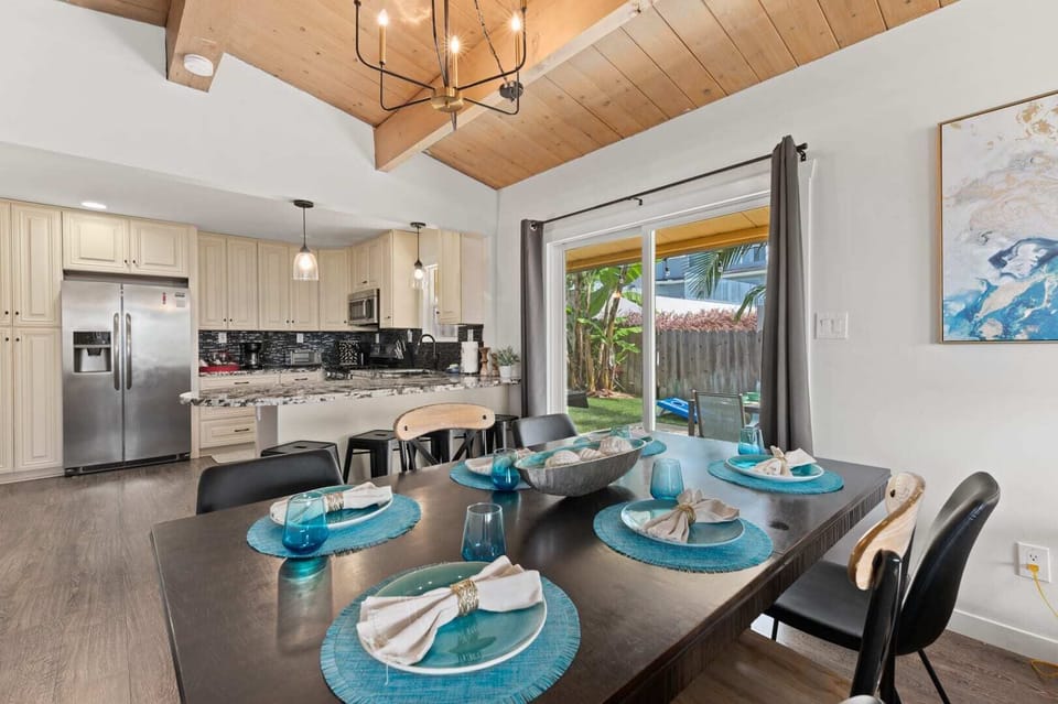Kitchen and dining area