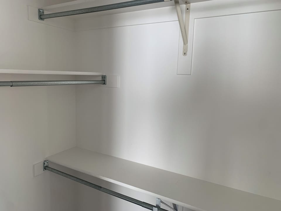 Master bedroom walk in closet