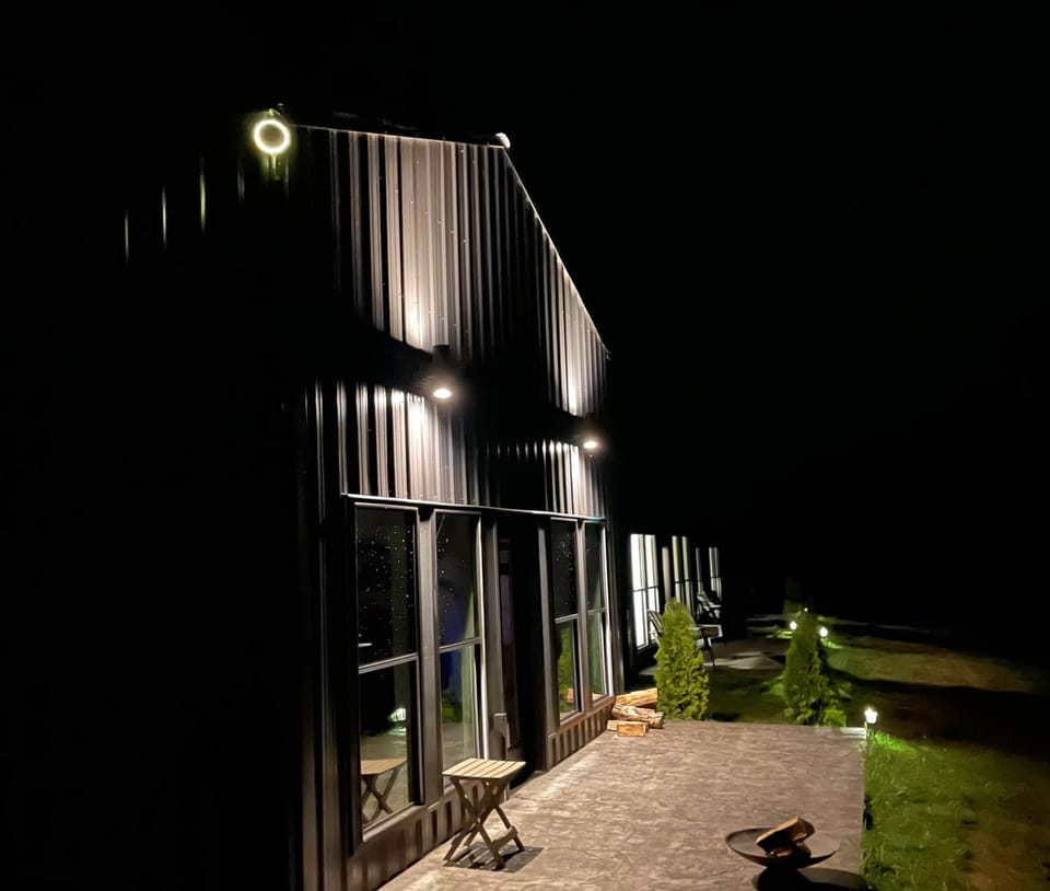 Night Cabin View