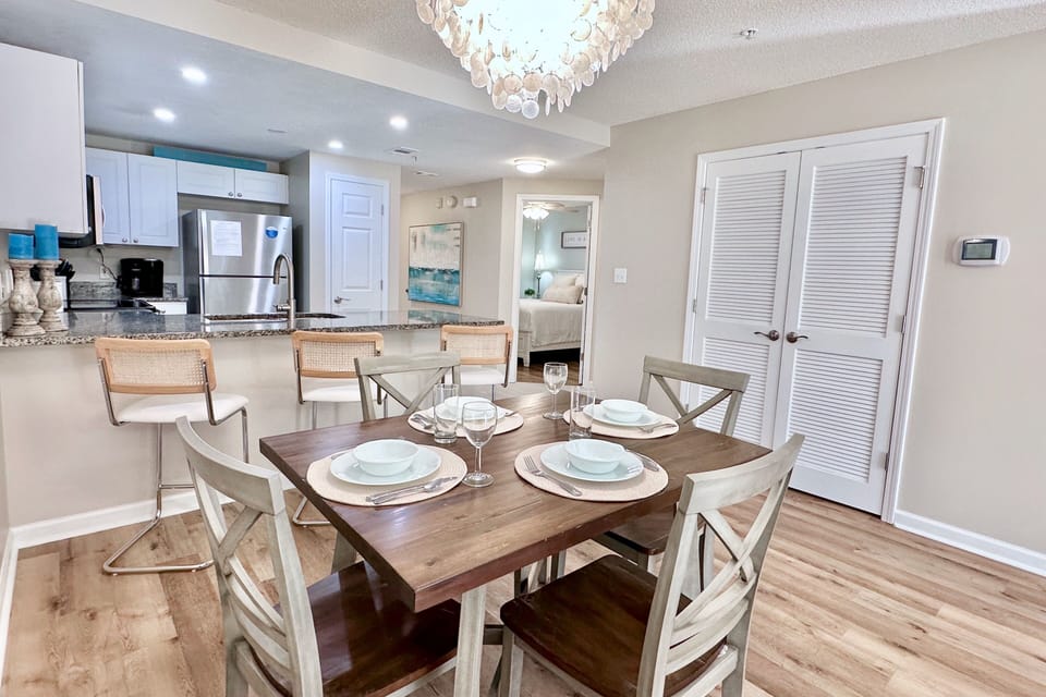 Dining Table Seats 4 & Bar Seats 3