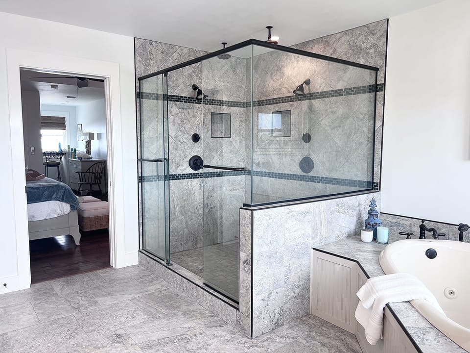 Bathroom 1, Double head Shower