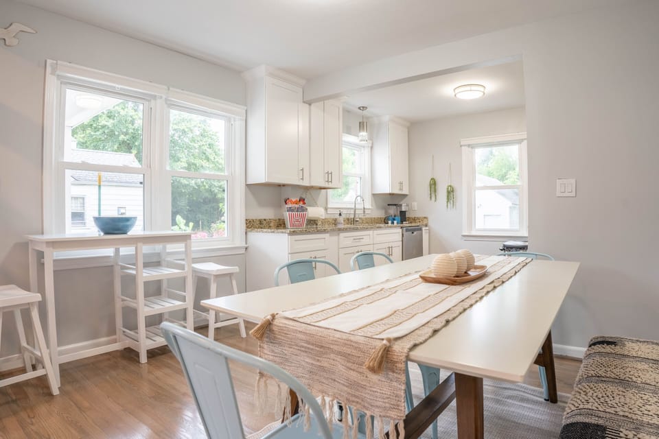 Dining and kitchen