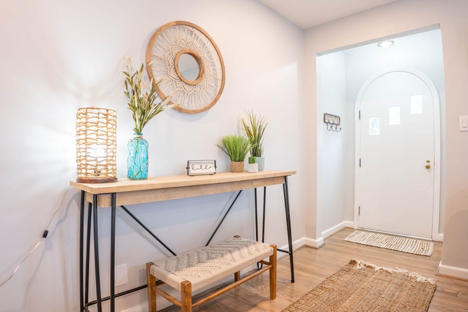 Main level front door entry