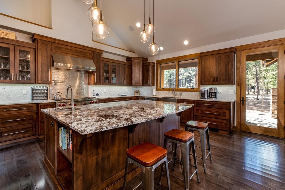 Kitchen View (48inch Wolf, Subzero fridge, 2 Miele dishwashers, large island)